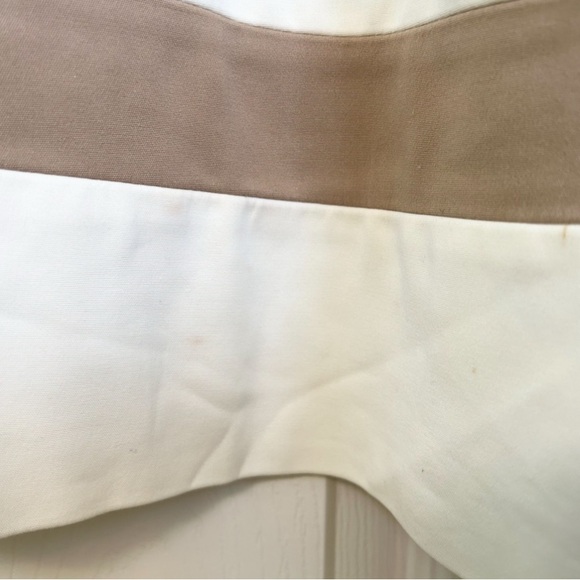 Max & Co. Sleeveless Shift Beige & Cream Color Dress - Picture 6 of 7